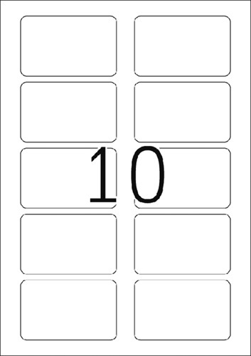 Naambadge etiket HERMA 4514 80x50mm wit 200 stuks-3