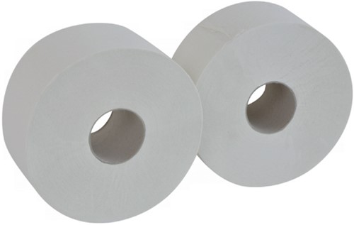 Toiletpapier Cleaninq jumbo klein 2-laags 170m wit