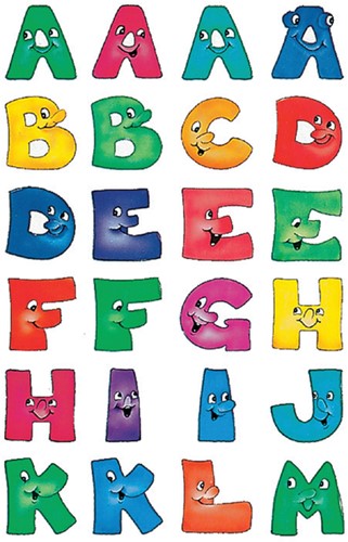 Etiket HERMA 4194 28mm letters a-z gezichten 48 stuks