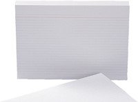 Systeemkaart Aurora 200x125mm lijn met rode koplijn 210gr wit 100 vel-2