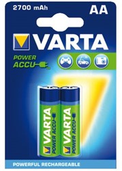 BATTERIJ OPLAADBAAR VARTA AA 2700MAH 2 STUK