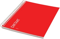 Schrift Qbasic dictaat A5 spiraal lijn 160blz 70gr rood