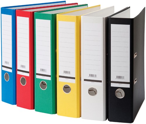 Ordner Qbasic A4 80mm karton geel-2