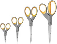 Kantoorschaar Westcott 130mm met softgrip titanium-2