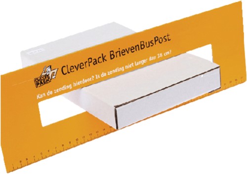 Brievenbusbox A4 350x230x28mm karton wit, pak a 50 stuks-3