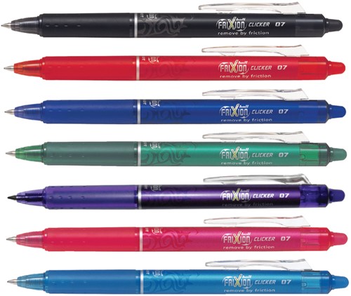 Rollerpen PILOT friXion clicker medium blauw-3