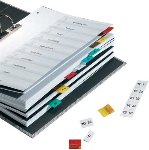 Tabstroken Durable zelfklevend glashelder 50x200mm-2