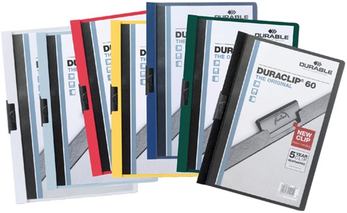 Klemmap Durable Duraclip A4 6mm 60 vellen donkerblauw-3