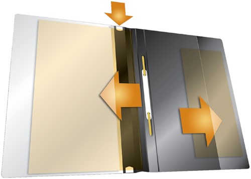 Snelhechtmap Durable Duraplus A4 donkerblauw-3