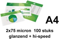 Lamineerhoes GBC A4 highspeed 2x75micron 100 stuks-2