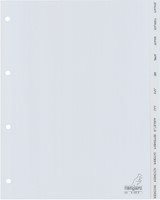 Tabbladen Kangaro 4-gaats G412J 12-delig maanden grijs PP