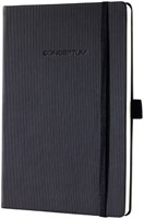 Notitieboek Sigel Conceptum Pure A5 194blz 80gr lijn hardcover zwart