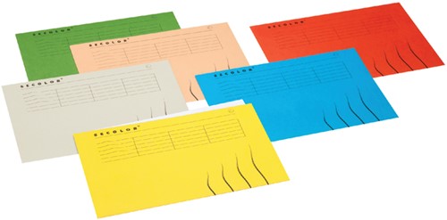 Vouwmap Secolor Folio 100% gerecycled karton 250gr Rood-3