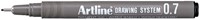 Fineliner Artline technisch 0.7mm zwart