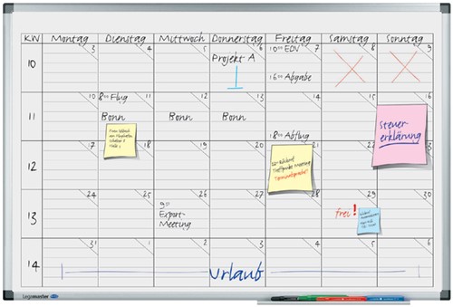 Planbord Legamaster PREMIUM projectplanner week 60x90cm