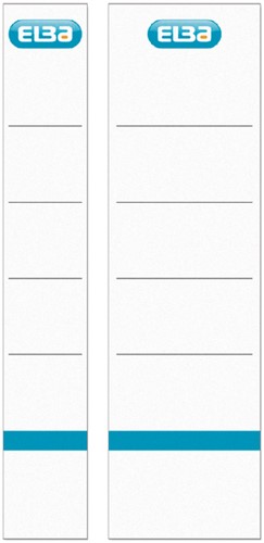 Rug-insteekkaart Elba Rado breed 54x190mm wit 10 stuks-2