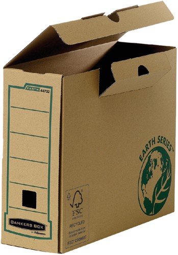 Archiefdoos Bankers Box Earth A4  transfer 100mm bruin-3