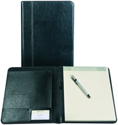 Schrijfmap Brepols Palermo A4 inclusief schrijfblok zwart