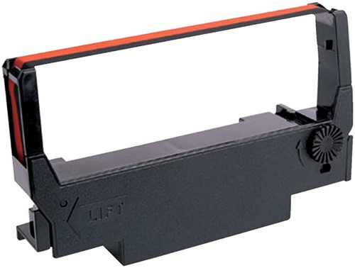 Lint Epson S015245 voor ERC38 nylon zwart/rood-3