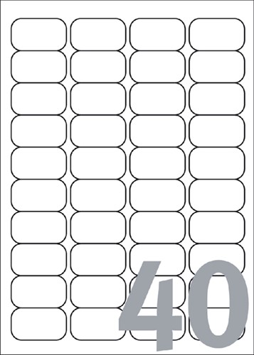 Etiket Avery J8654-25 45.7x25.4mm wit 1000 stuks-2