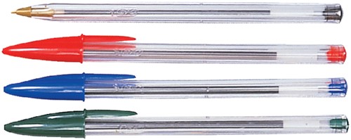 Balpen Bic Cristal medium assorti in tubo verpakking-3