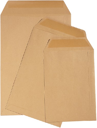 Envelop Quantore akte C5 162x229mm bruinkraft 90g/m² 500 stuks-2