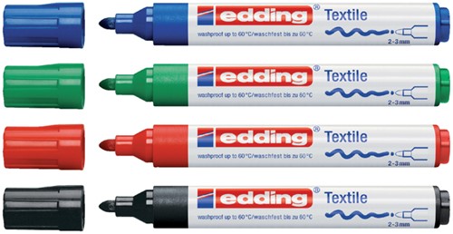 Textielmarker edding 4500 rond 2-3mm rood-3