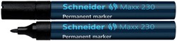Permanent marker Schneider Maxx 230 rond 1-3mm zwart