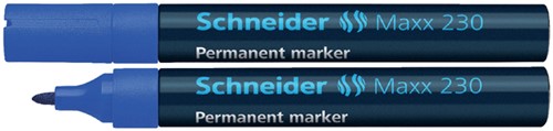 Permanent marker Schneider Maxx 230 rond 1-3mm blauw