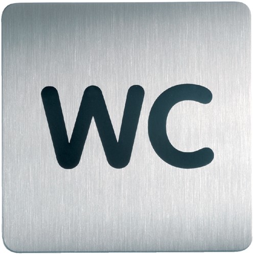 Infobord pictogram Durable 4957 vierkant wc 150mm