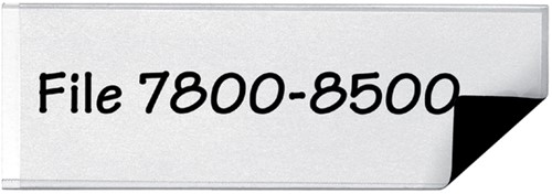 Etikethouder Djois 55x102mm magnetisch transparant 3 stuks-3