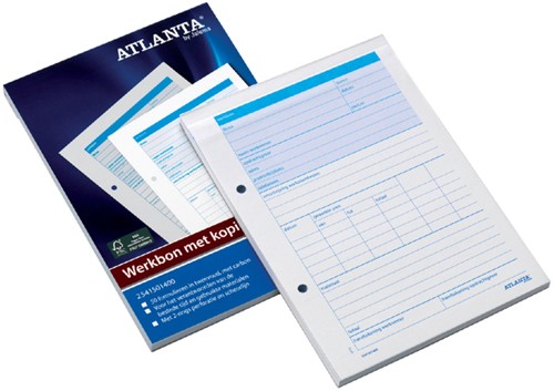 Werkbon Djois Atlanta met carbon A5 50x2vel
