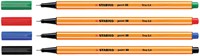 Fineliner STABILO point 88/40 fijn rood-3