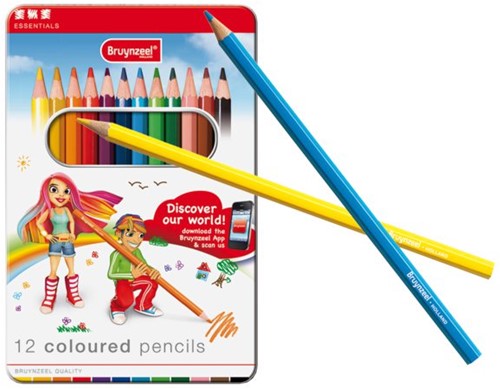 Kleurpotloden Bruynzeel 8505 Young 12stuks assorti
