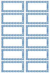 Etiket HERMA 3742 keuken blauw