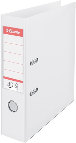 Ordner Esselte No.1 Power VIVIDA 75mm 30% gerecycled PP folie wit