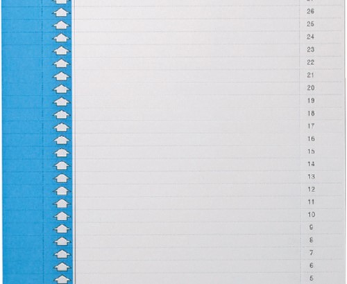 Ruiterstrook Elba Nr 9 157x7mm lateraal blauw 10 stuks