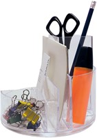 Pennenkoker MAUL roundbox 7 vakken Ø140x125mm transparant-2