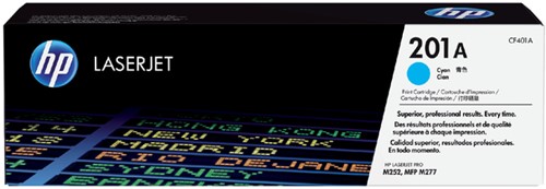 Tonercartridge HP CF401A 201A blauw