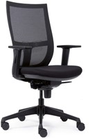 Bureaustoel Euroseats Curve kunststof voetenkruis zwart