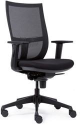 Bureaustoel Euroseats Curve kunststof voetenkruis zwart