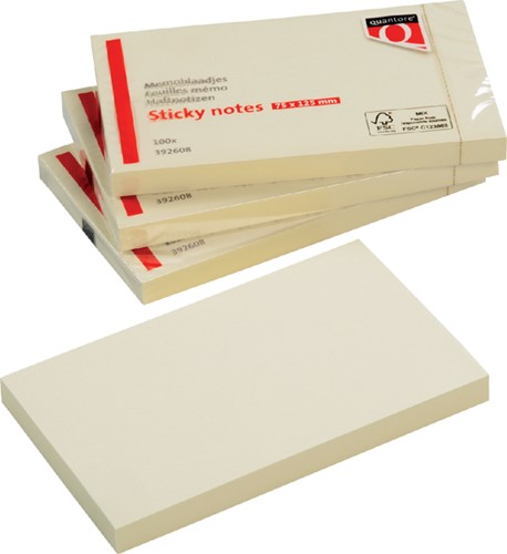 Memoblok Quantore 76x127mm geel 100 vel-3