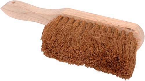 Handveger kokos ongelakt 30cm bruin haar-2
