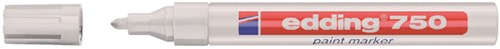 Paintmarker edding 750 op oliebasis 2-4mm wit