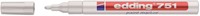 Paintmarker edding 751 op oliebasis 1-2mm wit blister à 1 stuk-2