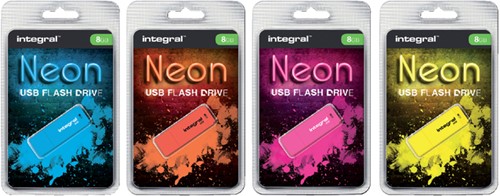 USB stick 2.0 Integral Neon USB-A 32GB oranje-2