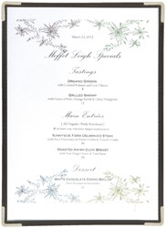 Menukaart Securit A4 1-delig voor 2 pagina's transparant 3 stuks