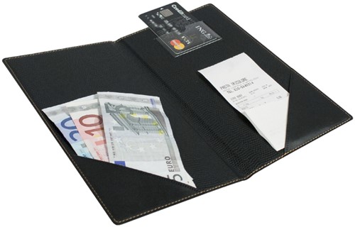 Betaalmap Securit Trendy 230x130mm zwart
