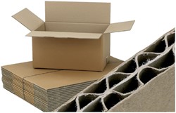 Amerikaanse vouwdoos CleverPack 486x386x386mm BC-golf bruin 5 stuks