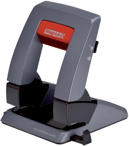 Perforator Rapid SP30 pressless 2-gaats 30vel zwart/grijs
